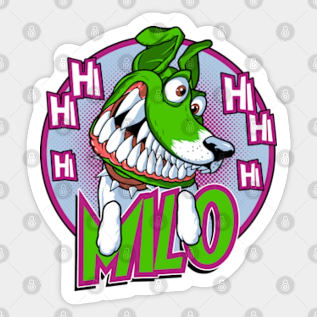 Masked Milo Sticker by Scud"